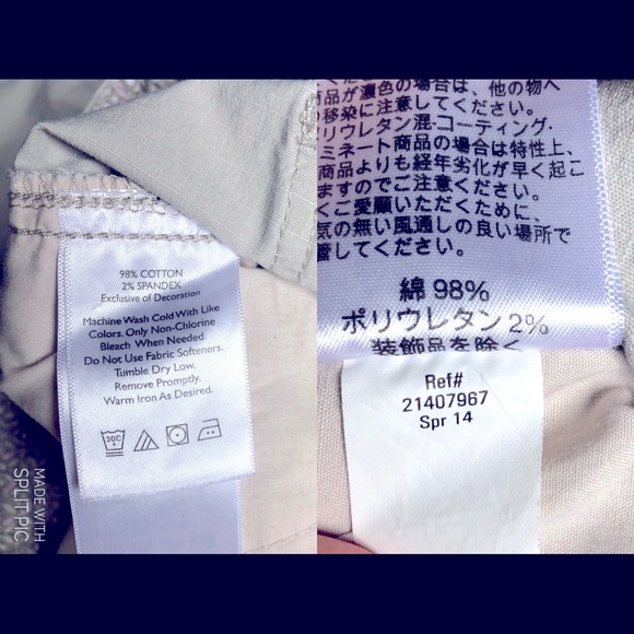 EDDIE BAUER Cargo Capri Crop Pants Khaki Size 6 Women’s - Picture 4 of 13